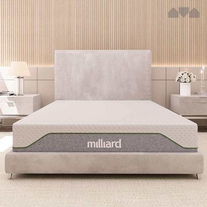 Milliard 10-inch Memory Foam Full Size Mattress, Pressure-Relieving - Firm Memory Foam Mattress, Best Mattress for Classic Comfort, Restful Sleep Mattress Firm - Soft Memory Foam Mattress