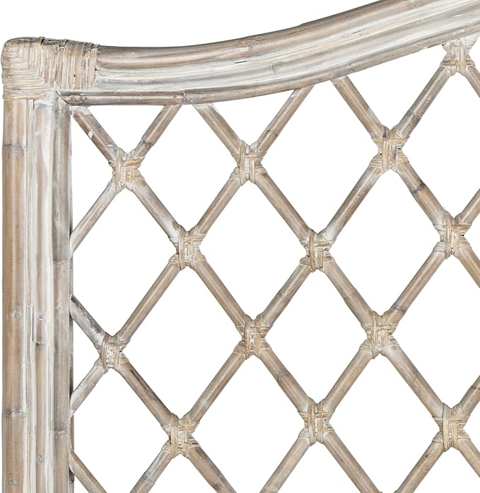 SAFAVIEH Home Collection Gabriella Antique Grey Wicker Headboard, Queen