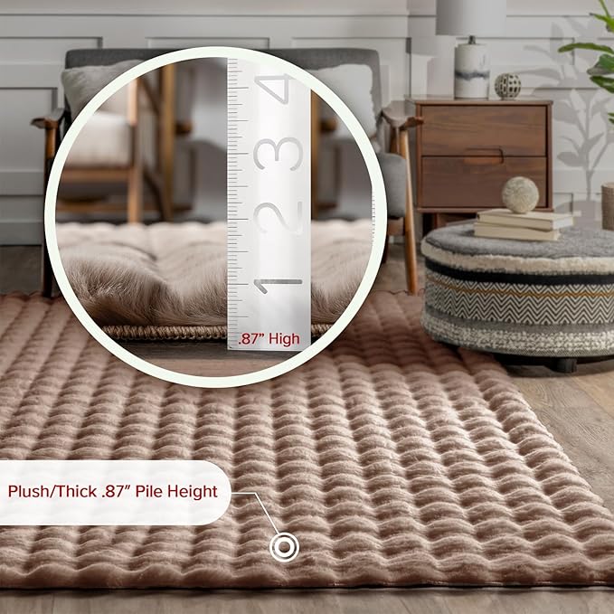 nuLOOM Jeni Checkered 2'6" x 10' Machine Washable Runner Rug for Living Room Bedroom Dining Room Entryway Hallway Kitchen, Taupe