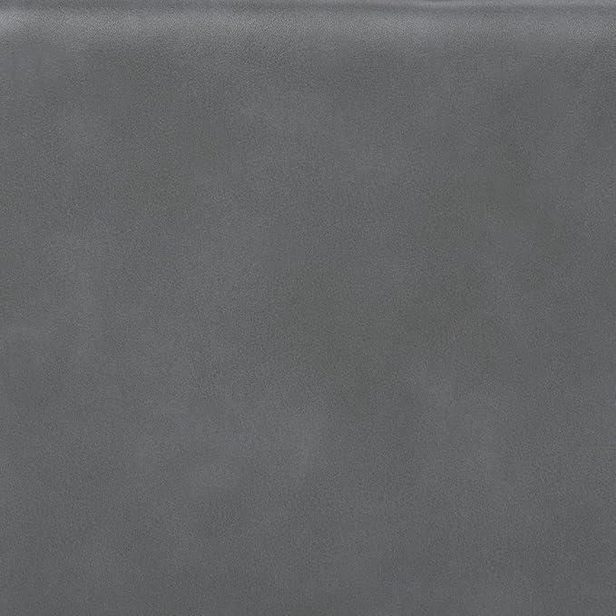 SIMPLIHOME Dover 44 inch Wide Contemporary Rectangle 3 Pc Storage Ottoman in Stone Grey Vegan Faux Leather, Assembled, for the Living Room, Entryway and Family Room