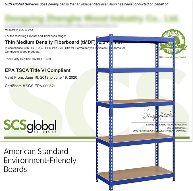 Yaheetech Storage Shelves 5 Tier Garage Shelving Heavy Duty Garage Shelves Adjustable Metal Shelving Unit Utility Rack Industrial Shelving for Warehouse Pantry Closet, 35.5″W × 17.5″D × 72″H, Blue