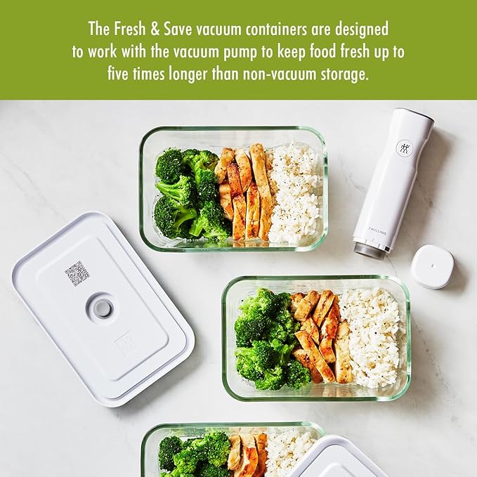 ZWILLING Fresh & Save Glass Airtight Food Storage Container, Meal Prep Container - Medium