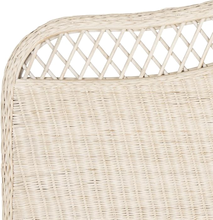 Safavieh Home Collection Sephina White Washed Rattan Headboard (King)