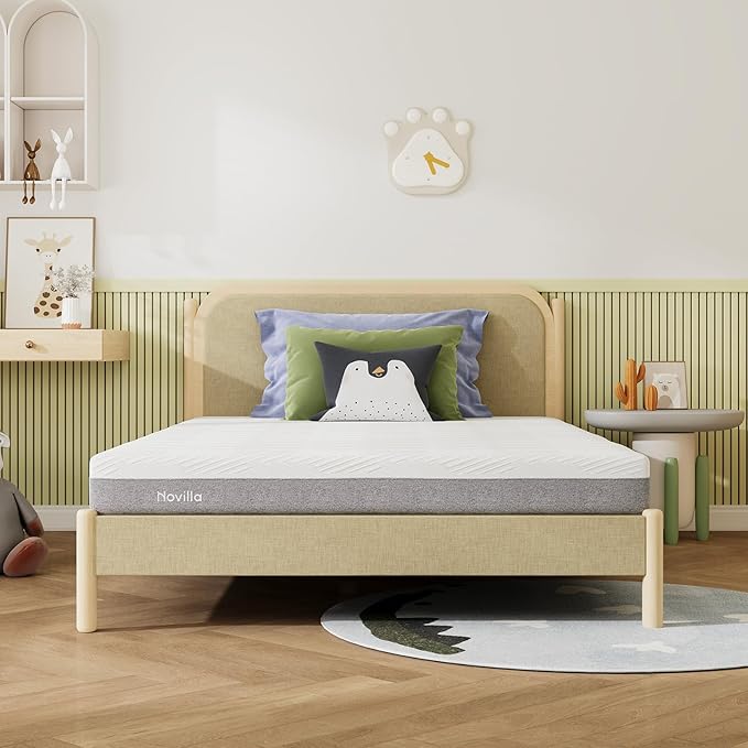 Novilla Full Size Mattress, 8-Inch Gel Memory Foam Mattress for Pressure Relief, Enhanced Support & Plush Comfort, Full Bed in a Box, Bliss