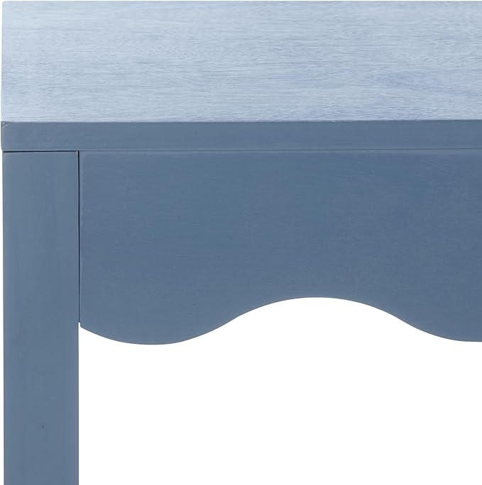 SAFAVIEH Home Collection Lilith Blue Square Wave Accent Table
