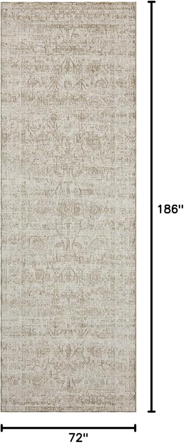 Loloi Amber Lewis Honora Collection HON-01 Ivory/Natural 11'-6" x 15'-6" Area Rug