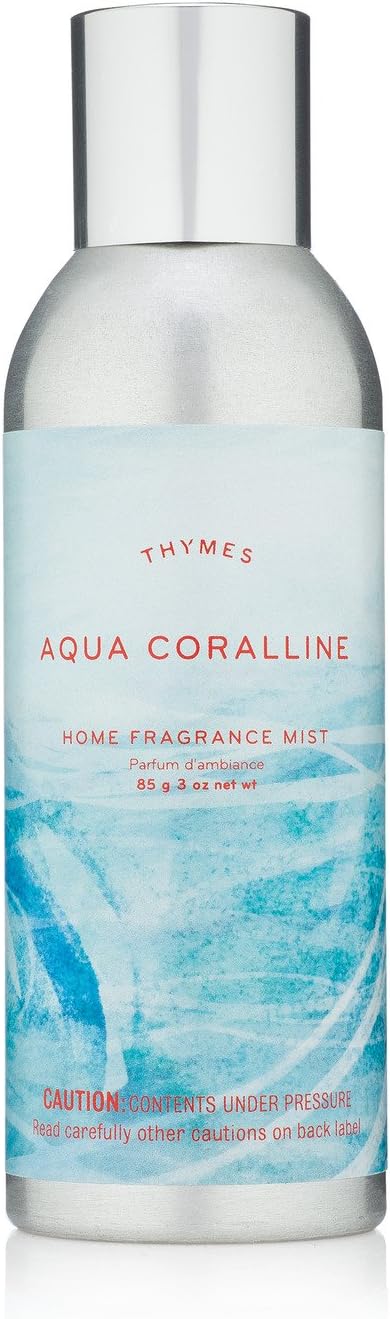 Thymes Home Fragrance Mist - Aqua Coralline Scented Room Spray for Home - Air Freshener (3 oz)