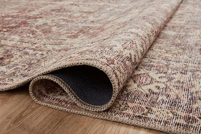 Loloi Amber Lewis Georgie Collection GER-06 Bordeaux/Antique 2'-0" x 5'-0", .19" Pile Height, Accent Rug