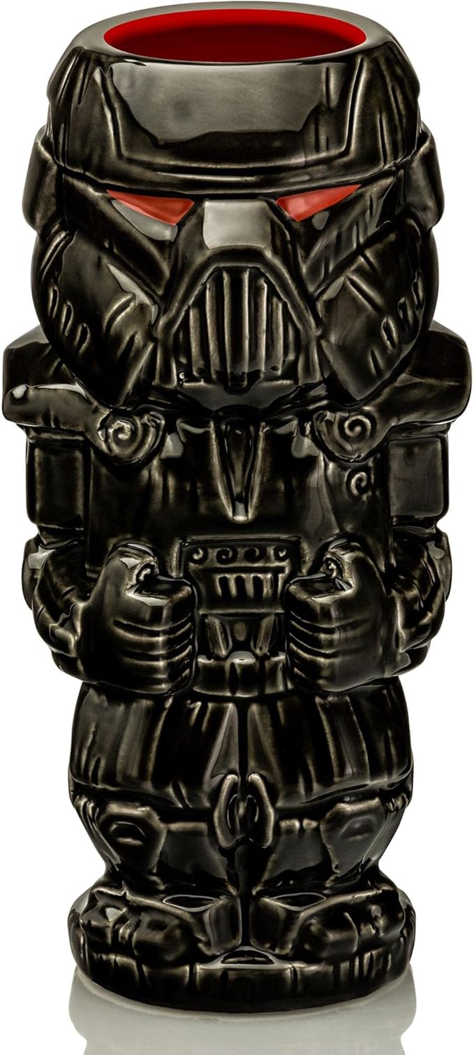 Geeki Tikis Star Wars: The Mandalorian Dark Trooper 18-Ounce Ceramic Mug | Cocktail Tumblers, Beer Mug Glassware For Liquor, Beverages, Pub Drinks, Tropical Drinkware For Home Barware Decor