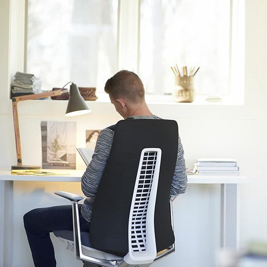 Haworth Fern Office Chair – Ergonomic and Stylish Desk Chair with Breathable Mesh Finish - with Lumbar Support (River Rock)
