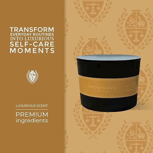 Pecksniffs Black Tobacco & White Wood Scented Candle | 3 Wicks, 283g/9.9oz