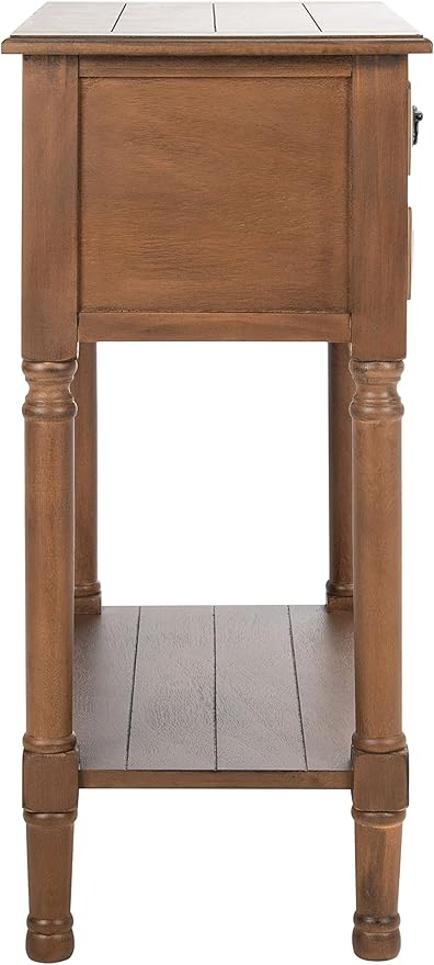 SAFAVIEH Home Collection Primrose Brown 3-Drawer Console Table