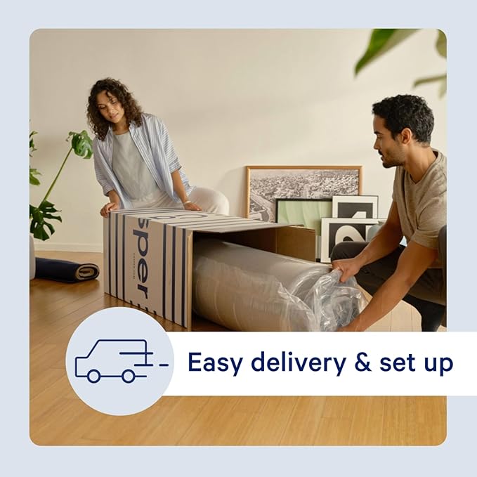 Casper Sleep Original Foam Twin Mattress – Medium Firm Feel with Zoned Support – Motion Isolation – Breathable, Cooling Memory Foam – 100-Night Trial – CertiPUR-US
