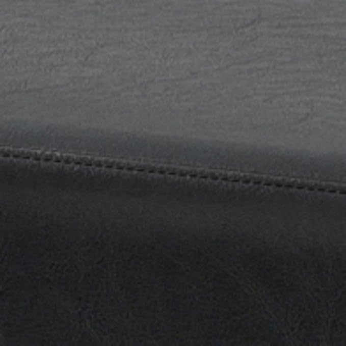 SIMPLIHOME Milltown 45 inch Wide Contemporary Rectangle Large Ottoman Bench in Midnight Black Vegan Faux Leather, Assembled, For the Living Room and Bedroom