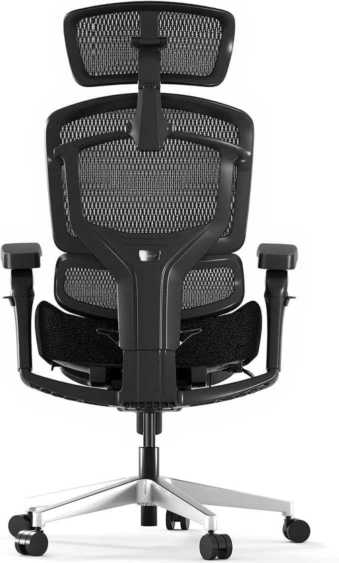 FLEXISPOT ErgoX-PRO Ergonomic Office Chair with Footrest Black – 5D Lumbar, 7D Armrests, 4D Headrest, 551LB Capacity, Cloudtech Cushion – Office, Gaming, Bedroom
