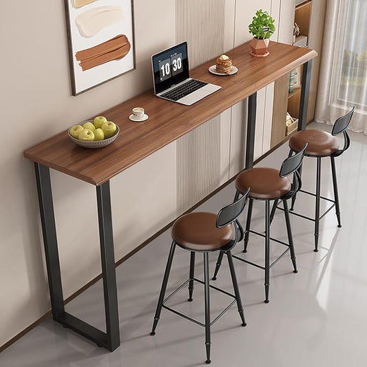 40 Inch Bar Table Legs for Desk, Dining Table with Adjustable Feet Pads,Home DIY Furniture Legs,Black Set of 2.