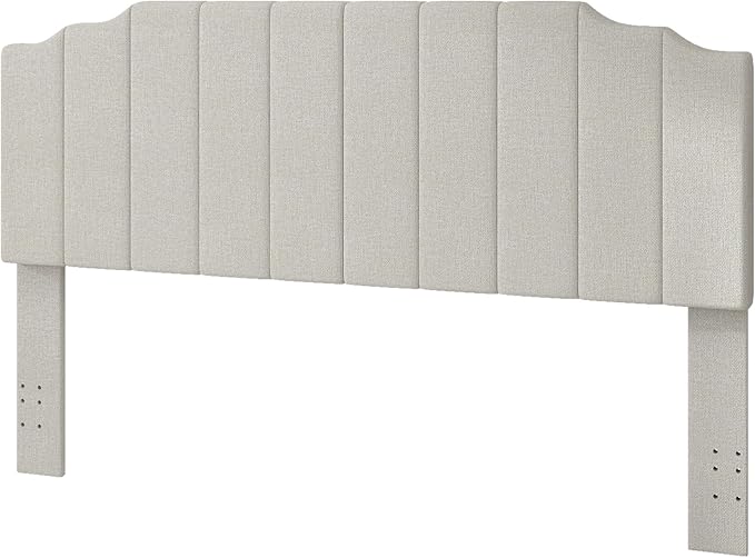 King Size Headboard Only, Linen Wall Mounted Headboard King for Adjustable Bed Modern Upholstered Head Board Easy Assembly, Linen Gray