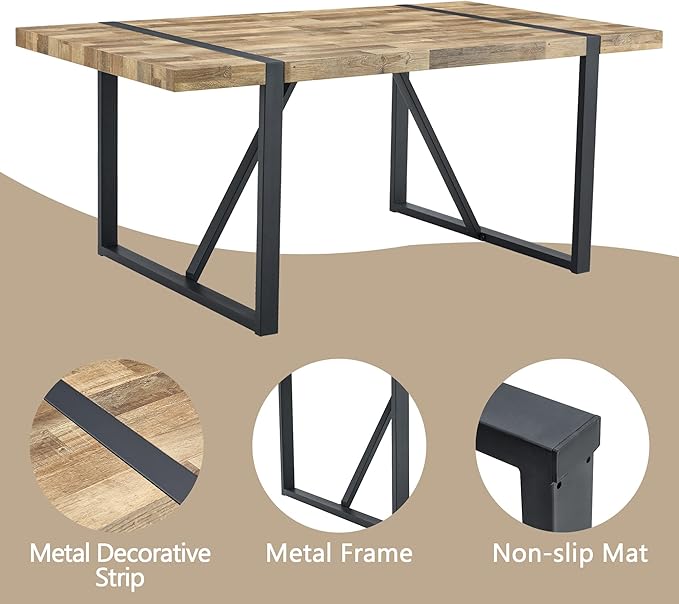 9 Piece Dining Table Set,Dining Room Table Set for 8,71'' Kitchen Table and PU Leather Chairs Set of 8,8 Chair Dining Table Set for Kitchen Dining Room