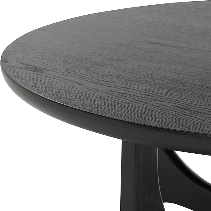 SAFAVIEH Couture Collection Sasha Contemporary Black Round Coffee Table
