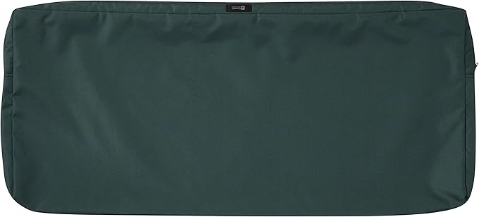 Classic Accessories Ravenna Water-Resistant 48 x 18 x 3 Inch Outdoor Bench/Settee Cushion, Patio Furniture Swing Cushion, Mallard Green