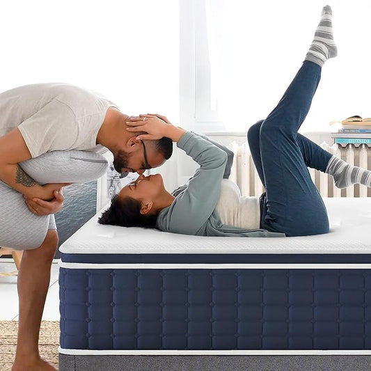 Coolvie Twin Mattress in a Box, Gel Memory Foam Mattress 14 Inch Euro Top Medium Plush Twin Size for Cloud-Like Sleep, Individual Pocket Springs with CertiPUR-US Certified Foam for Pressure Relief