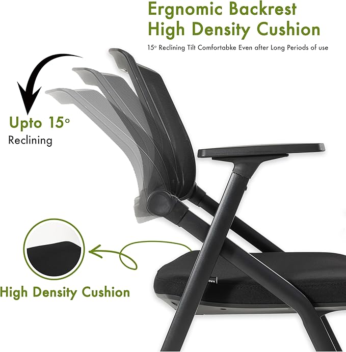 20 Pack Folding Chairs Capacity Portable Nesting Commercial Seat for School Events Office Picnic Kitchen Conference Waiting Training Room