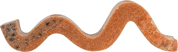 Bloomingville Marble Wave Double Taper Candle Holder, Pink