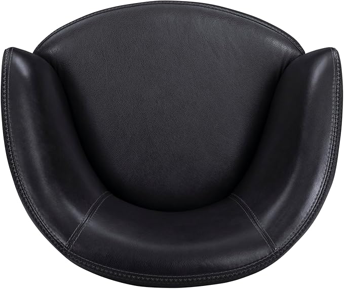 Parker Living Barolo - Vintage Onyx Genuine Italian Leather Swivel Club Chair