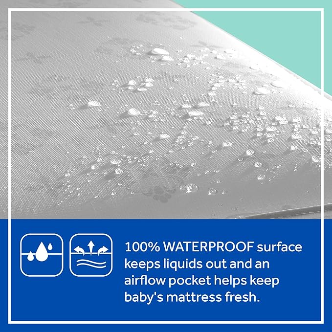 Sealy Baby Posture Haven Orthopedic Antibacterial 2 Stage Waterproof Crib Mattress plus Toddler Bed Fit, 204 Premium Coils, GREENGUARD Gold Certified, Safety & Quality Tested, Made in USA, 52"X28"
