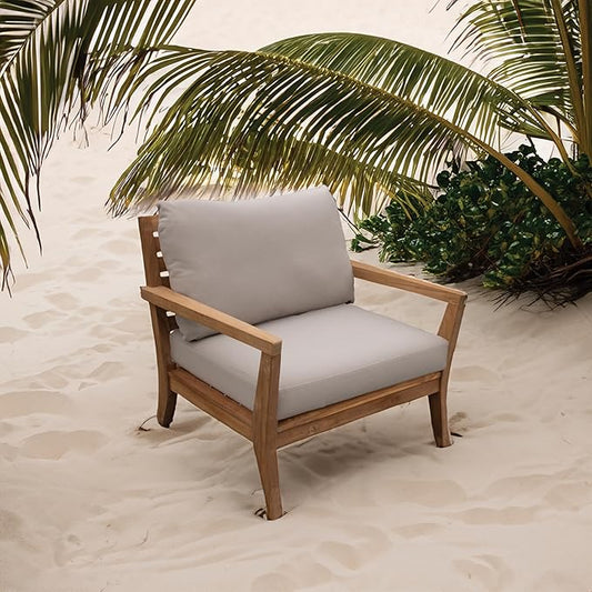 Tommy Bahama Deep Seating Lounge Cushion, 24" X 24" X 4", Bamboo Bay Sand