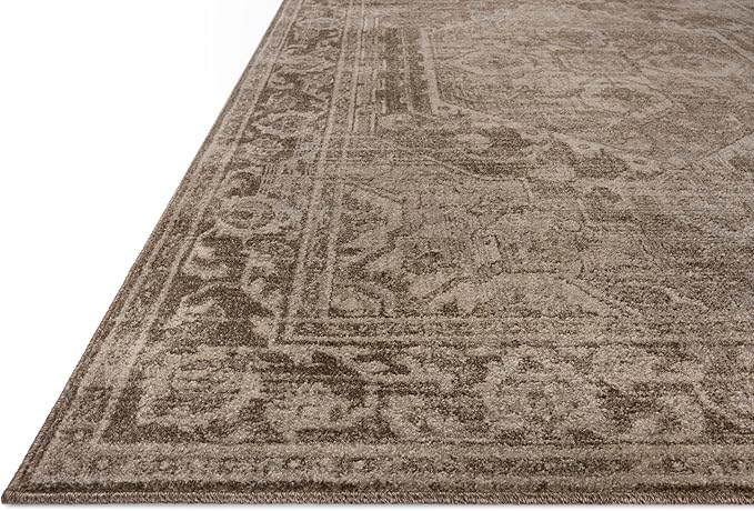 Loloi Magnolia Home by Joanna Gaines Mona Collection MOA-01 Cocoa/Stone 5' x 7'-8" Area Rug