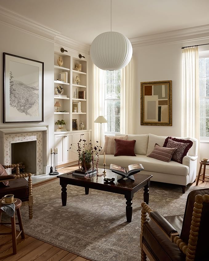 Loloi Chris Loves Julia Louisa Collection LOI-03 Taupe/Ivory 2'-7" x 14', .38" Pile Height, Runner Rug