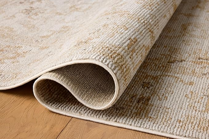 Loloi Magnolia Home by Joanna Gaines Pace Collection PAC-02 Natural/Gold 2'-6" x 10'-0" Runner Rug