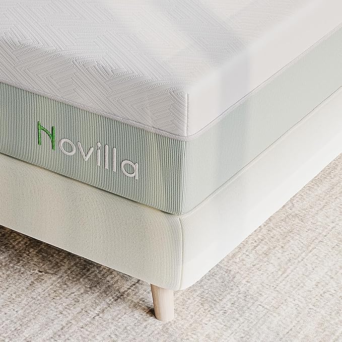 Novilla Queen Mattress,10 Inch Gel Memory Foam Mattress for Suppotive &Pressure Relieving, Medium Firm Feel in a Box,Bliss