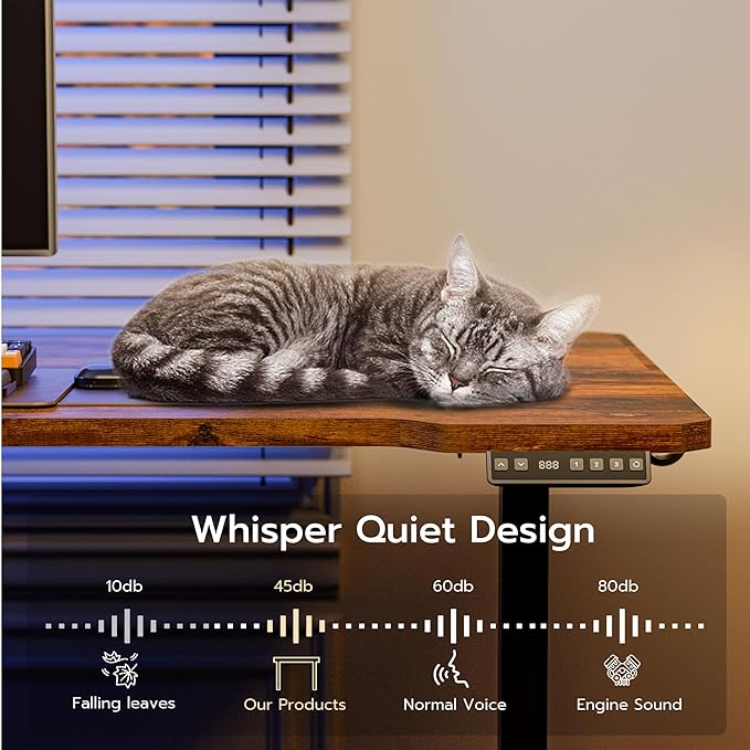 71 Inch L Shaped Standing Desk Adjustable Height, Electric Corner Standing Desk, Sit Stand Computer Table with Reversiable Splice Board, Rustic Brown