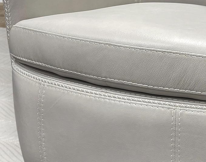 Parker Living Barolo - Steamboat Ice 100% Italian Leather Swivel Club Chair