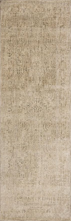 Loloi Magnolia Home by Joanna Gaines Junie Collection JUE-02 Oatmeal/Smoke 2'-0" x 3'-0", .38" Pile Height, Accent Rug