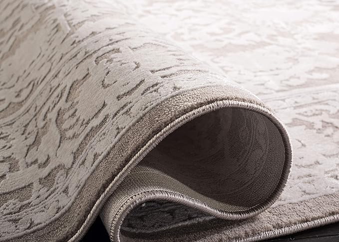 SAFAVIEH Reflection Collection Runner Rug - 2'3" x 8', Beige & Cream, Non-Shedding & Easy Cleaning, Ideal for Living Room, Bedroom (RFT665A)