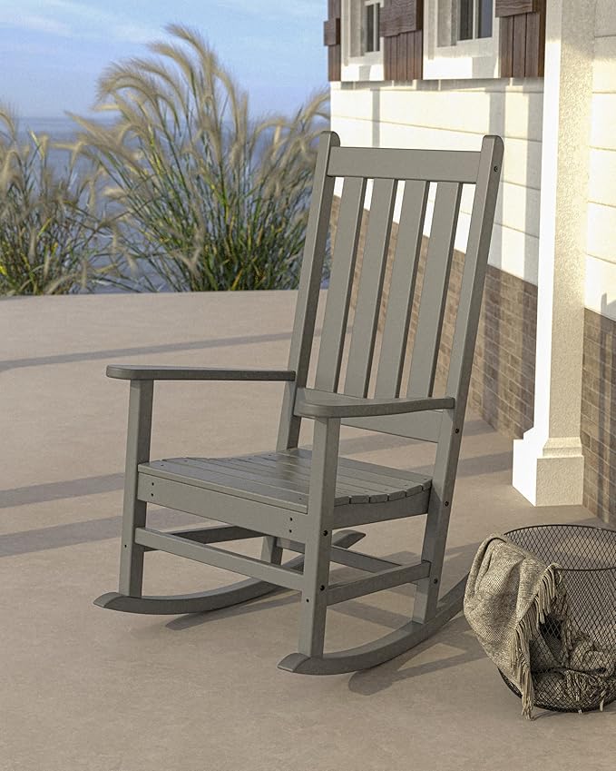 Polywood® Vineyard Porch Rocking Chair in Navy