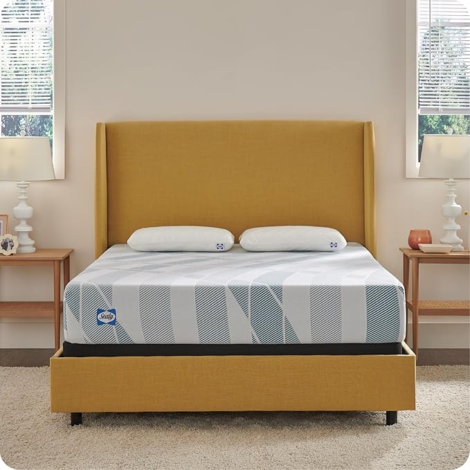 Sealy Dreamlife 10” Hybrid Mattress-in-a-Box, Full, SealyComfort Gel Memory Foam, SealyResponsive Encased Coils, Surface-Guard Technology