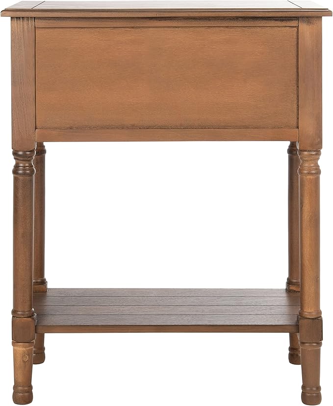 SAFAVIEH Home Collection Primrose Brown 3-Drawer Console Table