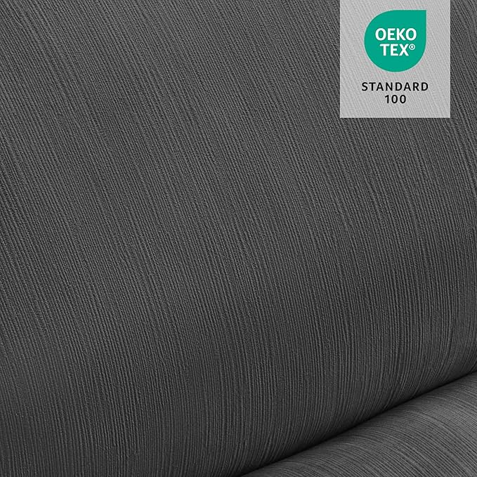MCombo Power Zero Wall Hugger Recliner Chair for Small Space RV Living Room, Power Recliner with Adjustable Headrest, USB & USB-C Charging Ports, Fabric ST257 (Dark Grey)
