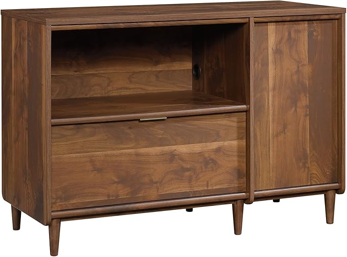 Sauder Clifford Place Credenza, For TV's up to 46", Grand Walnut finish