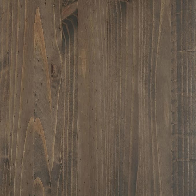 SIMPLIHOME Ela Bookcase - 72 inch Tall 5-Shelf Solid Wood Bookshelf in Smoky Brown, Transitional Storage for Living Room, Study Room or Office with Open Design and Sleek Panel Detailing