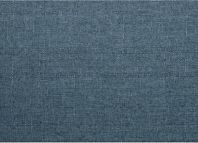 Lexicon Mid Century Modern Accent Chair with Solid Wood Frame in Walnut Finish, Upholstered Living Room Lounge Arm Chair, Thick and Comfy Innerspring Seat Cushion, Linen-Look Fabric, Blue