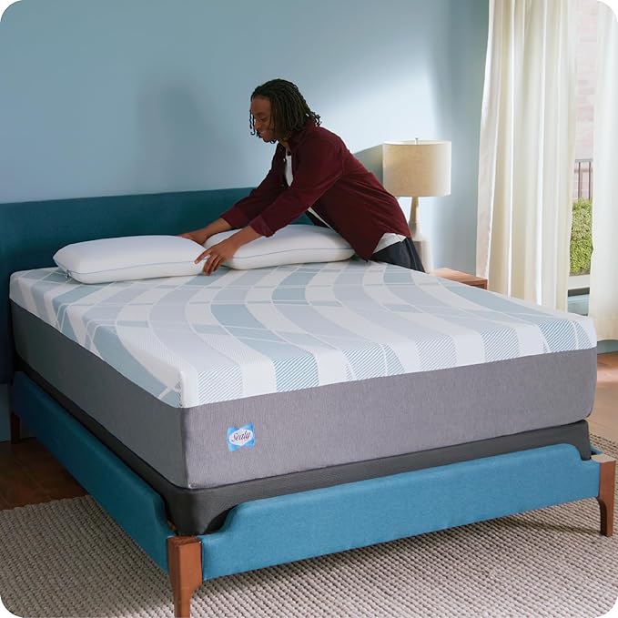Sealy Dreamlife 14” Foam Mattress-in-a-Box, King, SealyComfort Gel Memory Foam, SealySupport Transition Foam, Machine Washable Cover