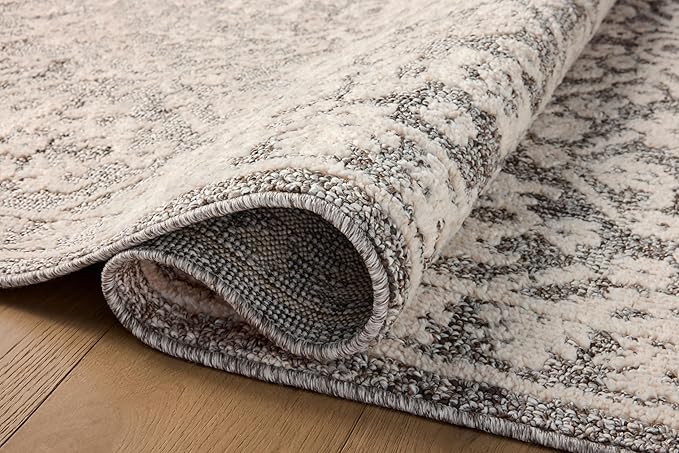 Loloi Magnolia Home by Joanna Gaines Gigi Collection GIG-01 Grey/Ivory 7'-10" x 10' Area Rug
