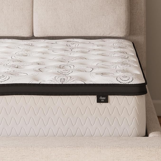 Signature Design by Ashley Chime Hybrid Queen 12" Mattress with Gel Memory Foam, Medium Firm, Pressure Relief, Fiberglass Free Mattress in a Box