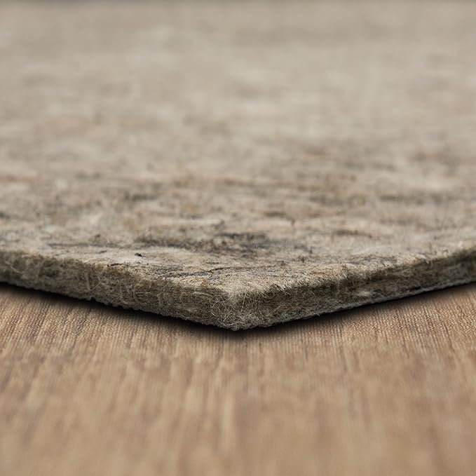 Mohawk Home 2' x 6' Non Slip Rug Pad Gripper 1/2 Thick Dual Surface Felt + Rubber Gripper - Safe for All Floors