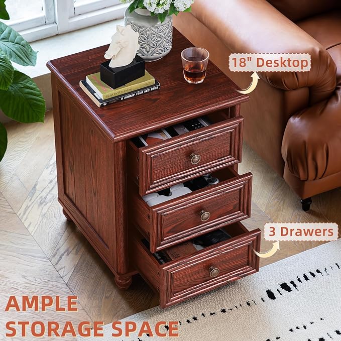 Farmhouse Dressers & Night Stand Set of 4, Wood 54" Wide Dresser & 35" Tall Chest of Drawers, 18" with Charging Station Nightstand Set of 2, Bedroom Furniture Dresser Set for Home Living Room Hallway
